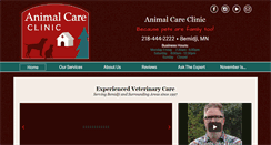 Desktop Screenshot of animalcarebemidji.com